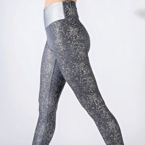 CASUAL BLACK GALAXY FOIL PRINT LEGGINGS